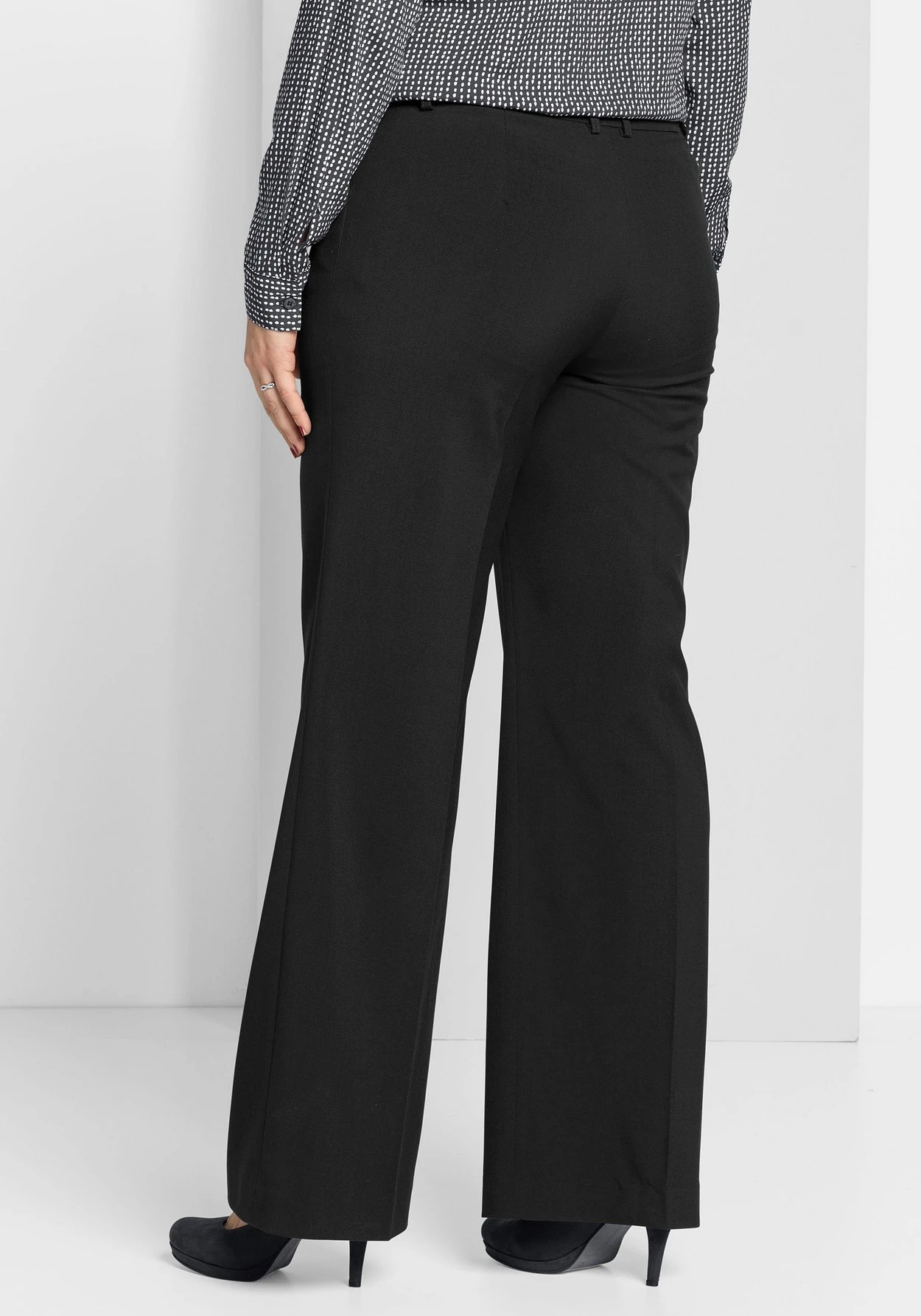 Sheego Weite Stretch-Hose Mit Bügelfalte – Bild 3