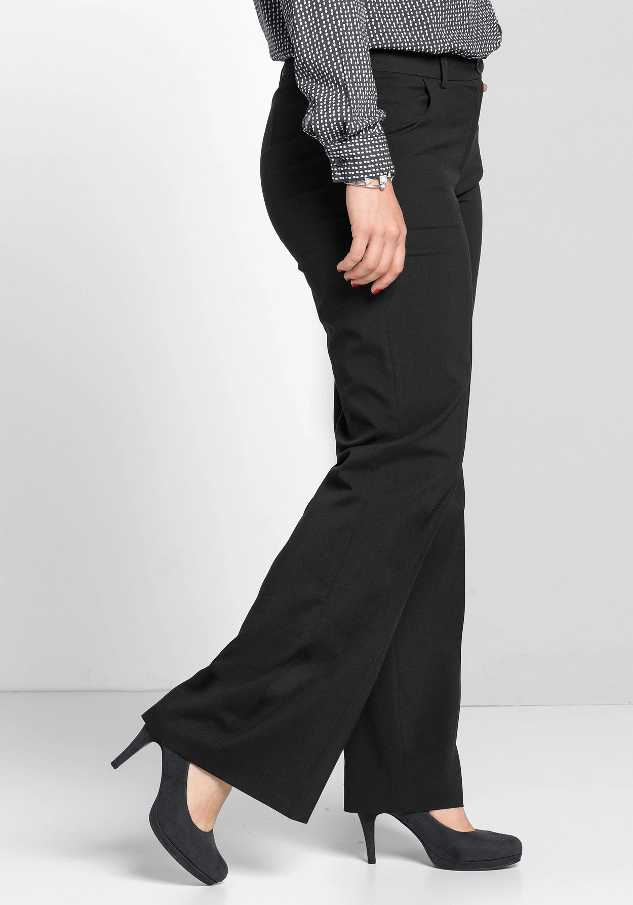 Sheego Weite Stretch-Hose Mit Bügelfalte – Bild 2