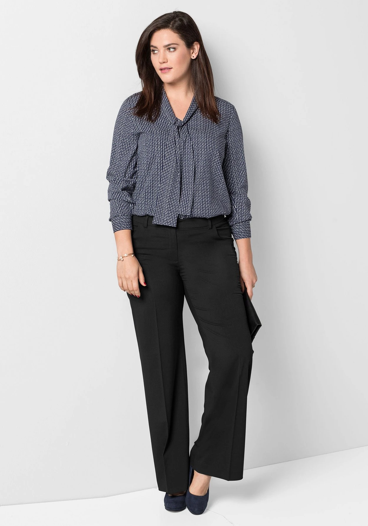 Sheego Weite Stretch-Hose Mit Bügelfalte – Bild 5