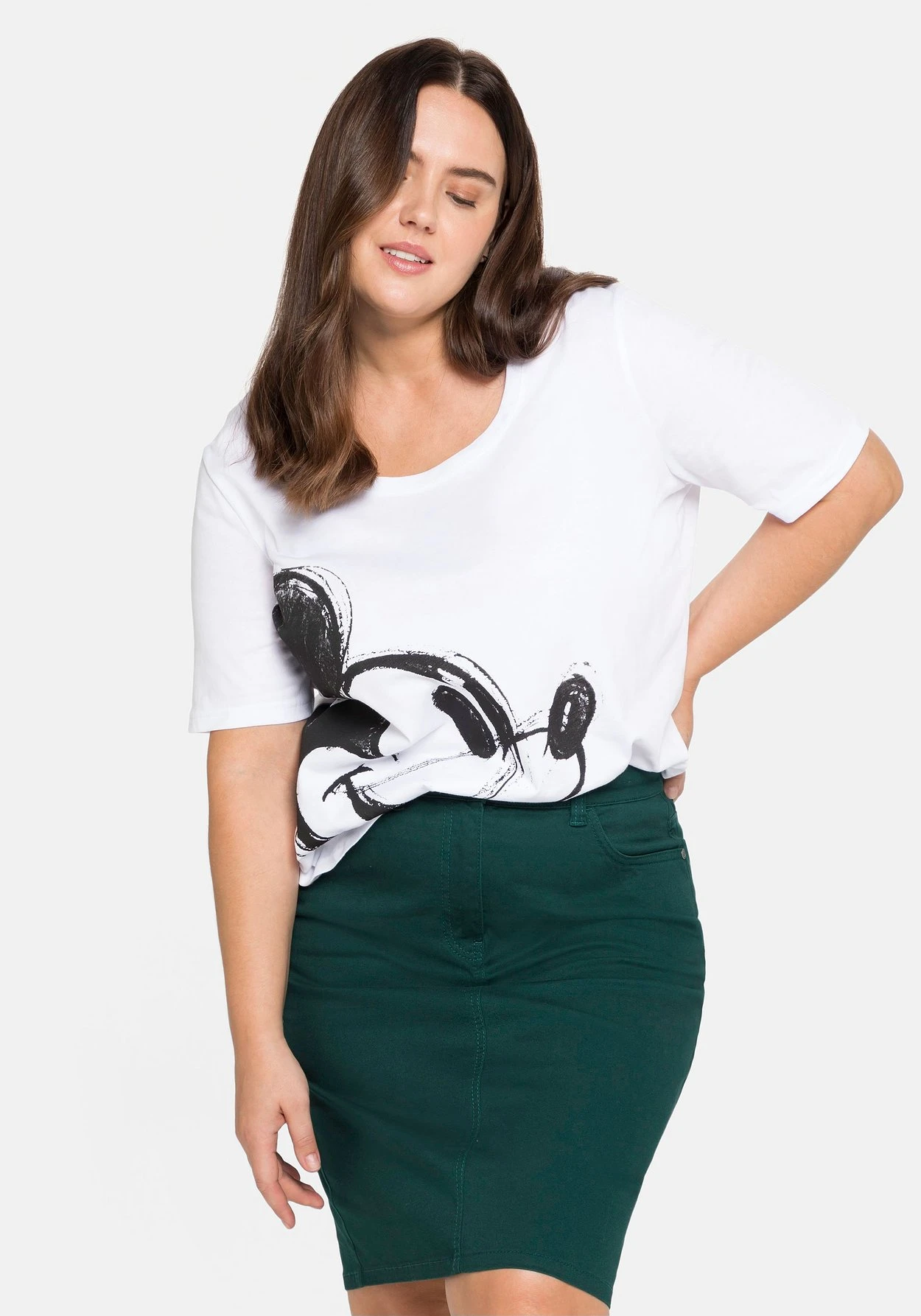 Sheego Rock In Kniefreier Länge, Aus Baumwoll-Twill – Bild 7