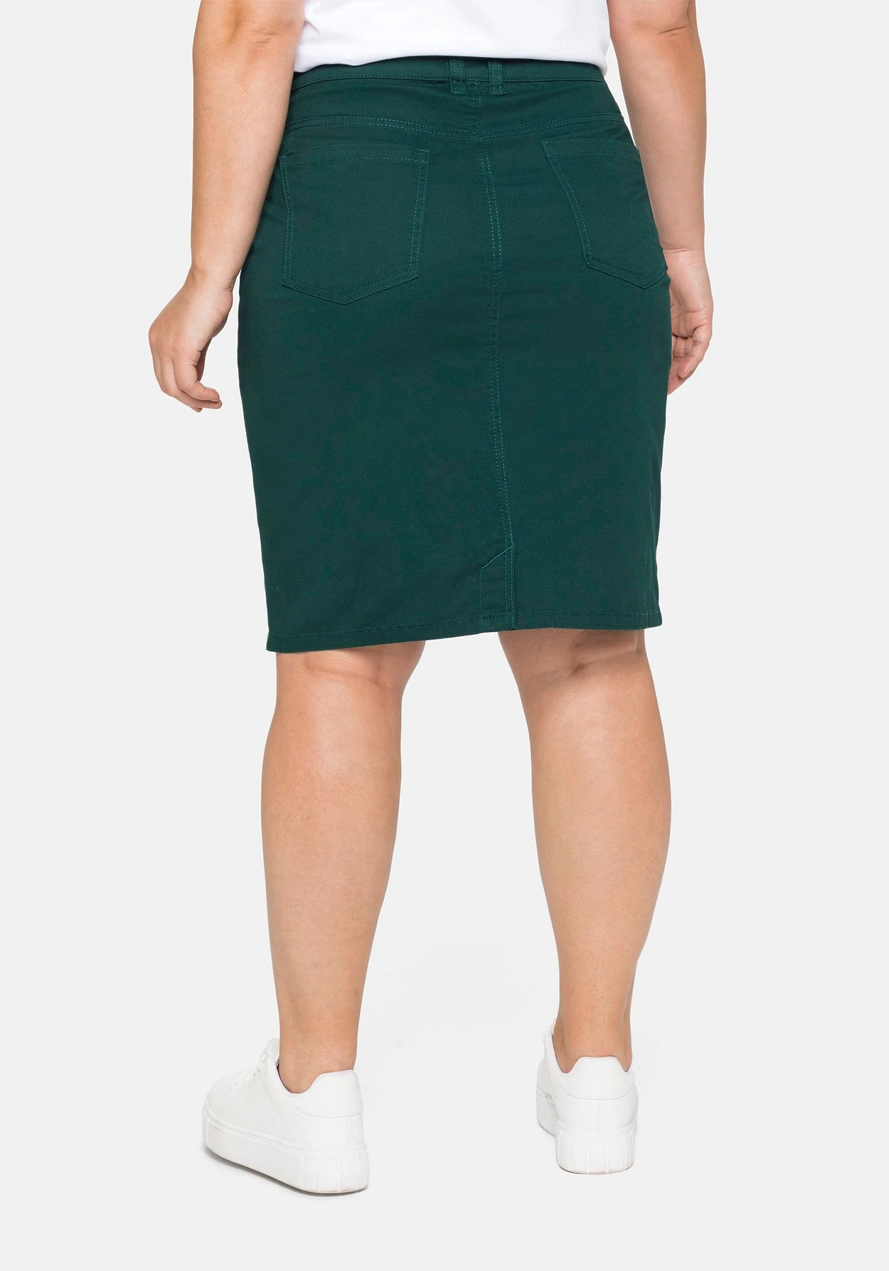 Sheego Rock In Kniefreier Länge, Aus Baumwoll-Twill – Bild 3