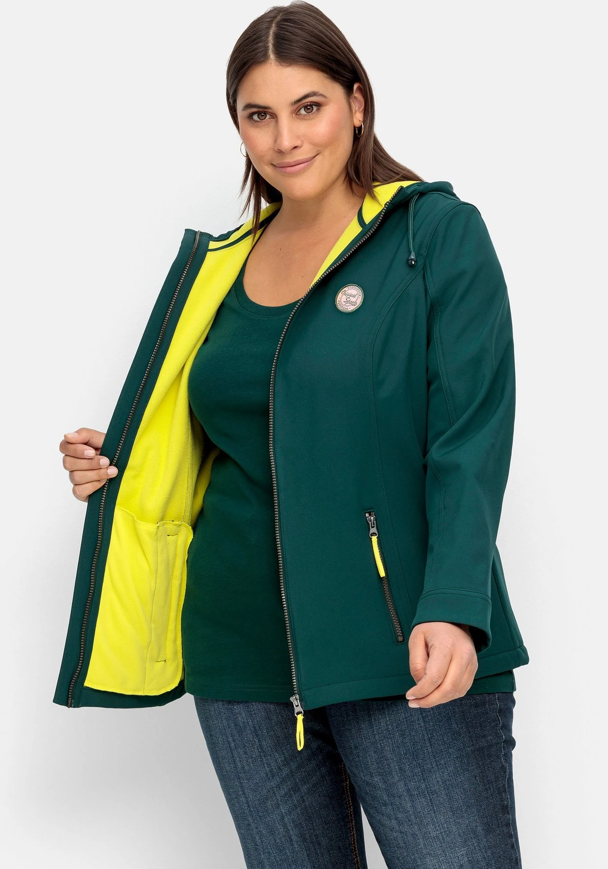 Sheego Softshell-Jacke Mit Fleece-Innenseite – Bild 6