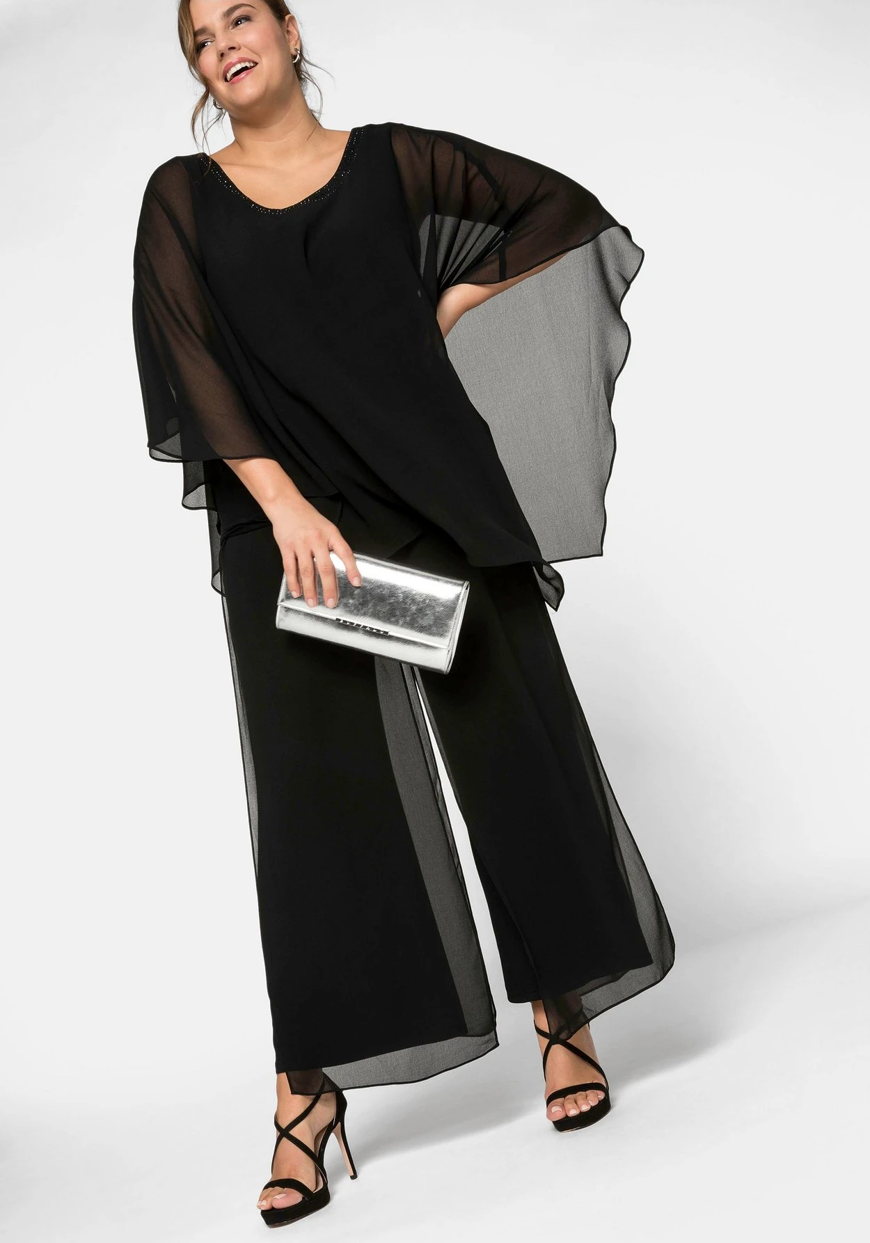 Sheego Weite Hose Im Lagenlook – Bild 7