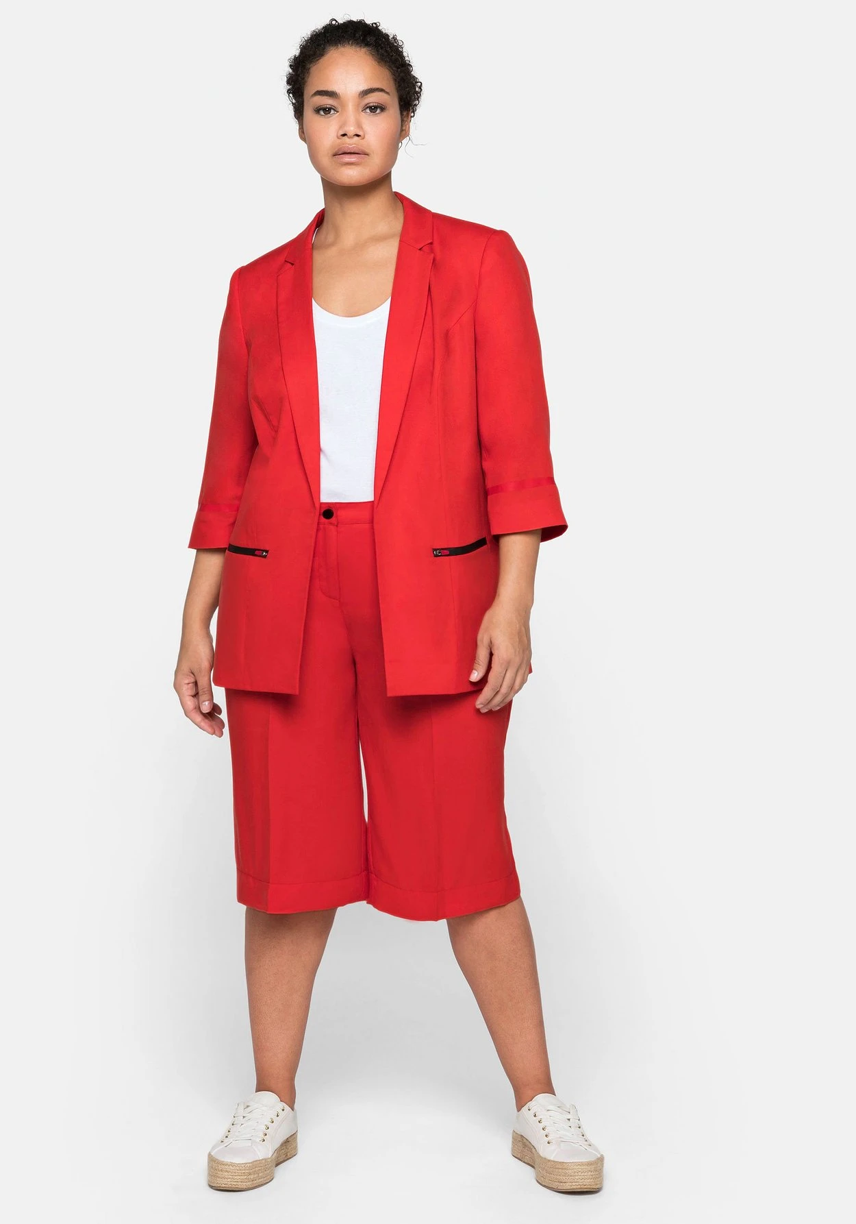 Sheego Bermudas Mit Bügelfalten, AusTENCEL™ Lyocell – Bild 5