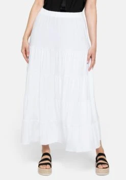 Sheego Strandrock In Maxilänge Mit Stufigen Volants