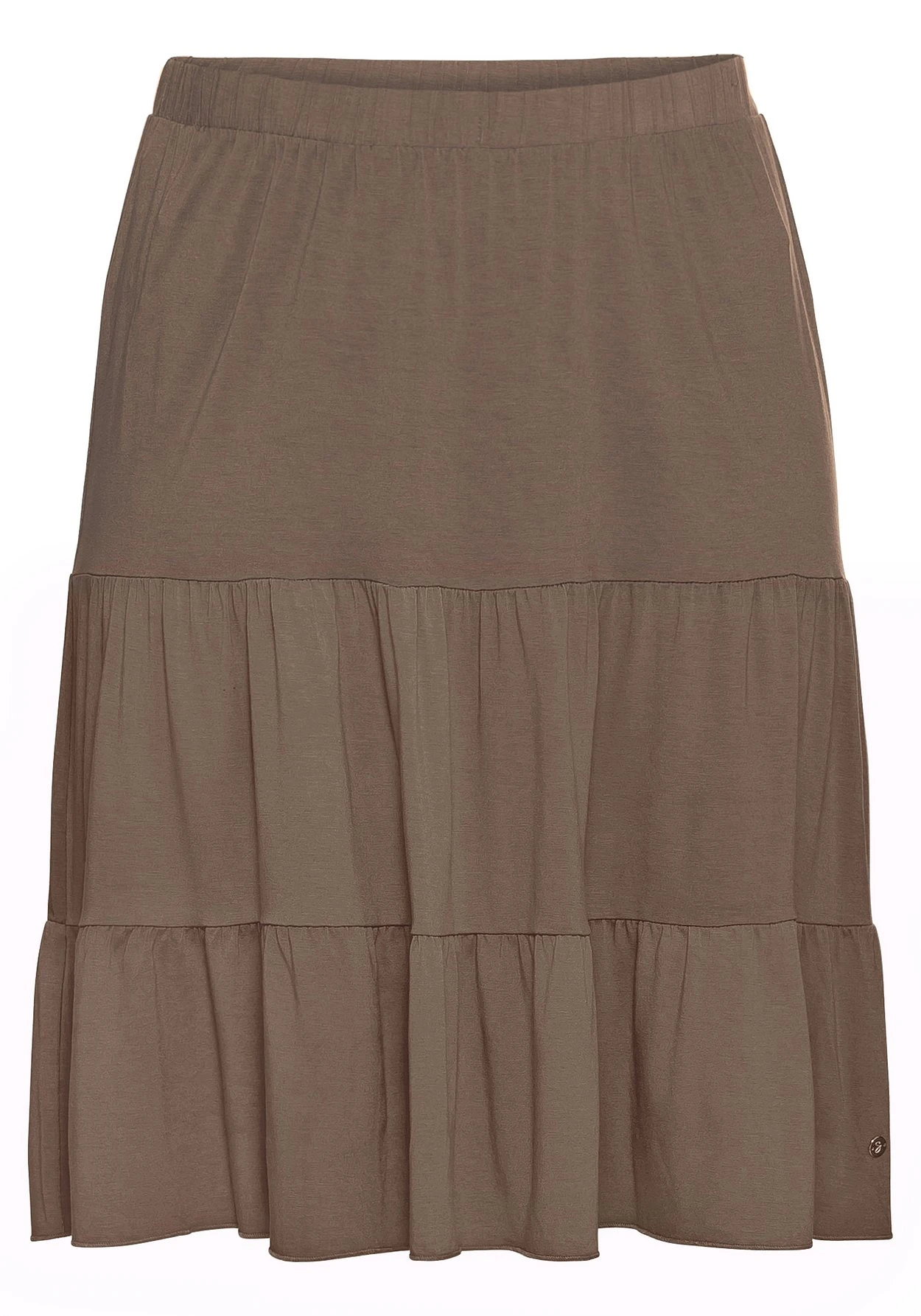 Sheego Strandrock Mit Gummibund Und Stufigen Volants – Bild 4