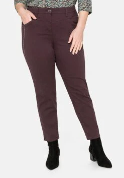 Sheego Schmale Hose Aus Stretch-Twill, In Ankle-Länge