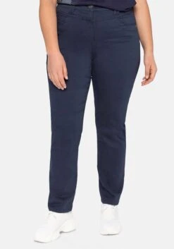 Sheego Gerade Stretchhose In Twill-Qualität