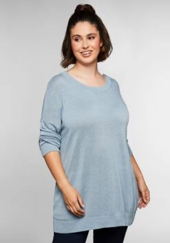 Sheego Pullover Mit Druckknöpfen An Der Schulter