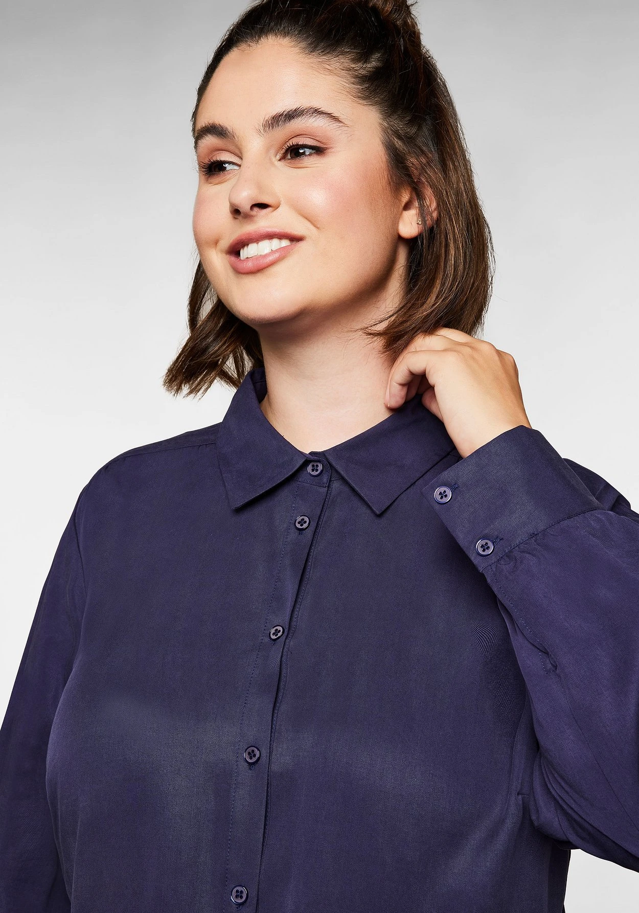 Sheego Bluse Mit Gekräuselter Teilungsnaht – Bild 5