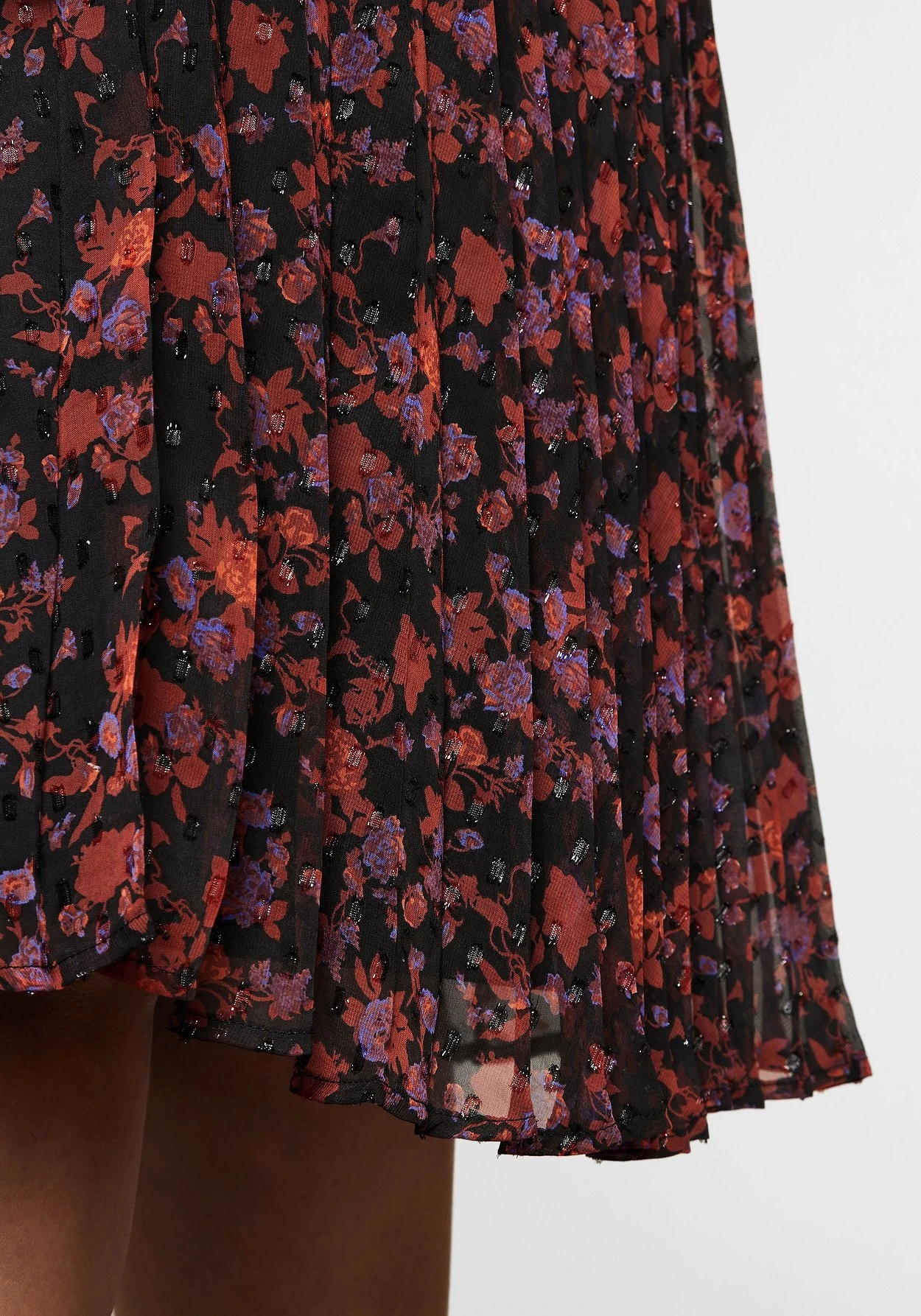 Sheego Plisseerock Mit Eingewebtem Blumenmuster – Bild 6