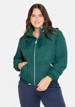 Sheego Windbreaker Mit Kapuze, In Kleiner Tasche Verstaubar