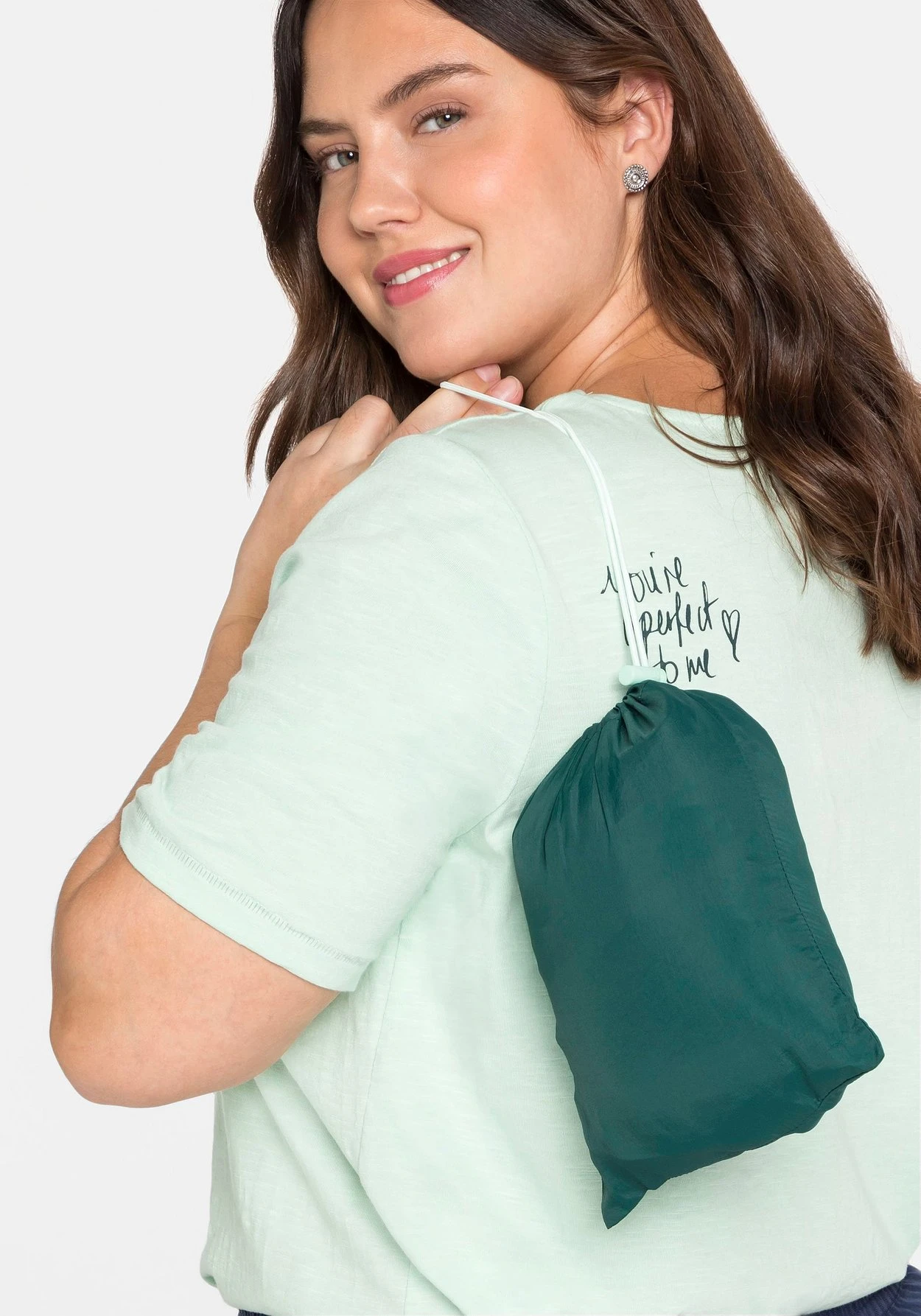 Sheego Windbreaker Mit Kapuze, In Kleiner Tasche Verstaubar – Bild 6