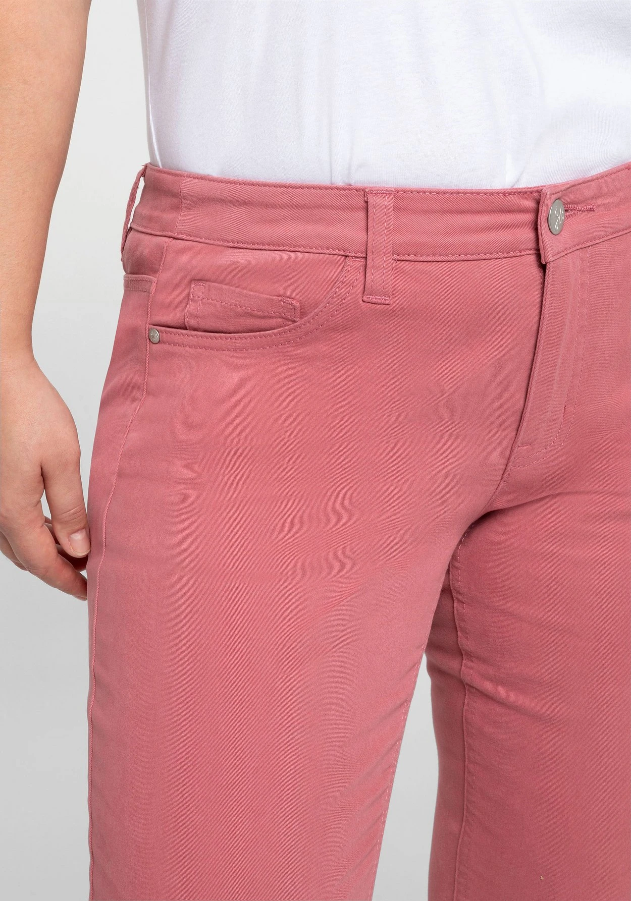 Schmale Twill-Hose In Samtig-weicher Qualität – Bild 7