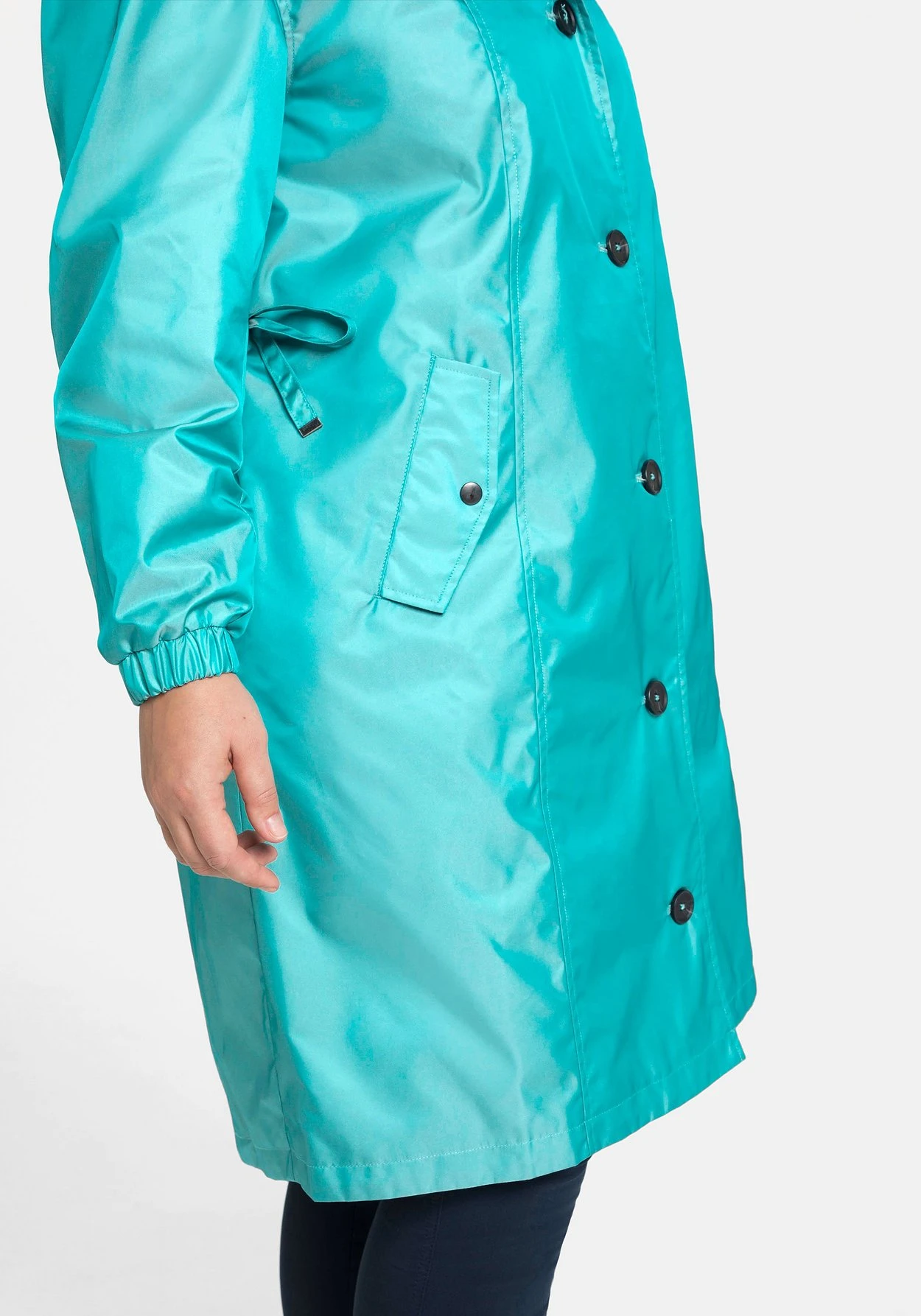 Sheego Übergangsmantel In Schimmernder Two-Tone-Optik – Bild 7