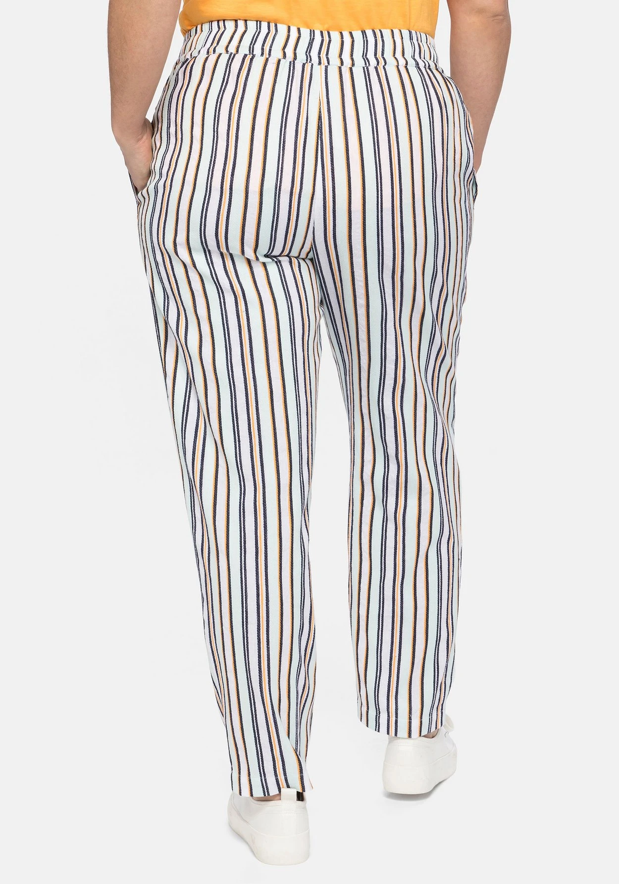 Sheego Schlupfhose Mit Elastischem Bund Und Bindeband – Bild 3