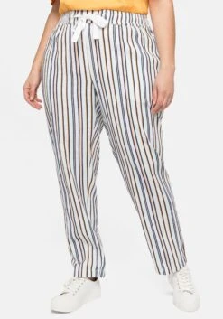 Sheego Schlupfhose Mit Elastischem Bund Und Bindeband