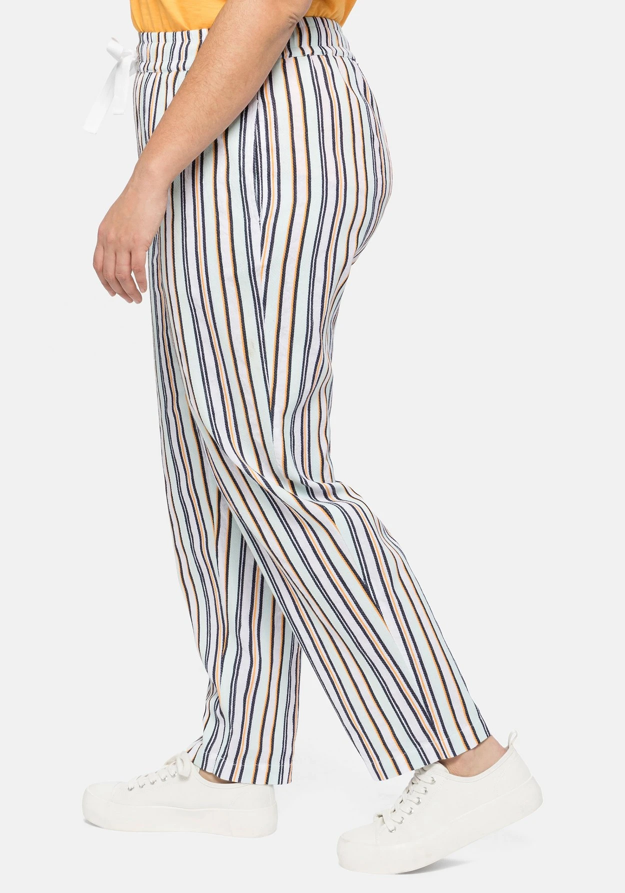 Sheego Schlupfhose Mit Elastischem Bund Und Bindeband – Bild 2