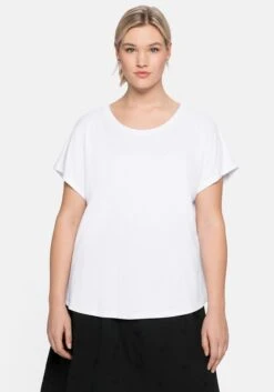 Sheego Oversized-Shirt Mit Dezenten Streife