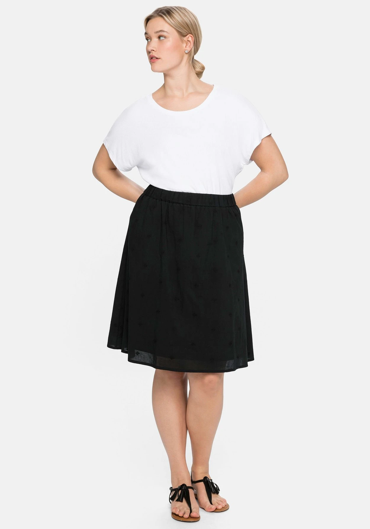 Sheego Oversized-Shirt Mit Dezenten Streife – Bild 4