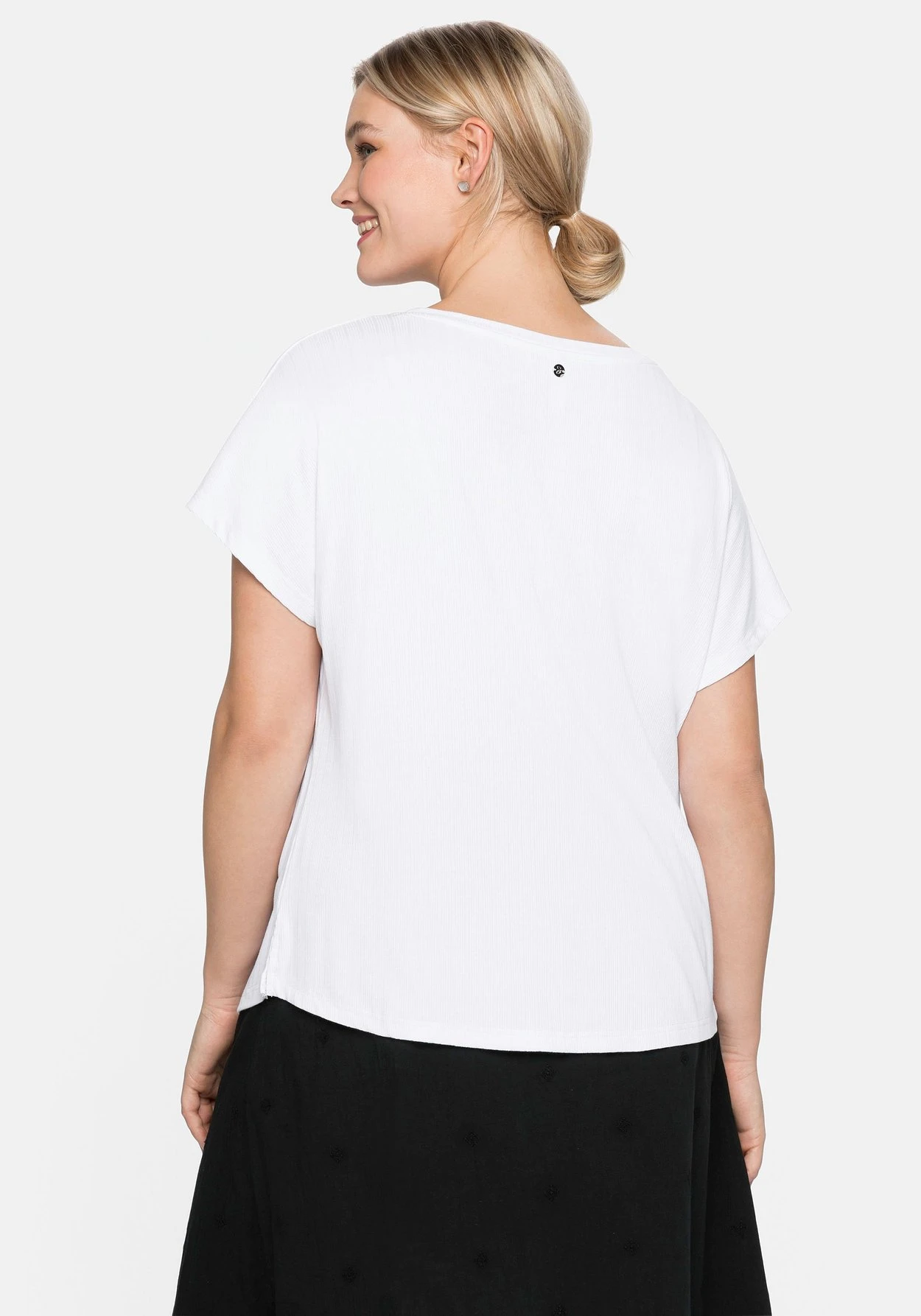 Sheego Oversized-Shirt Mit Dezenten Streife – Bild 2