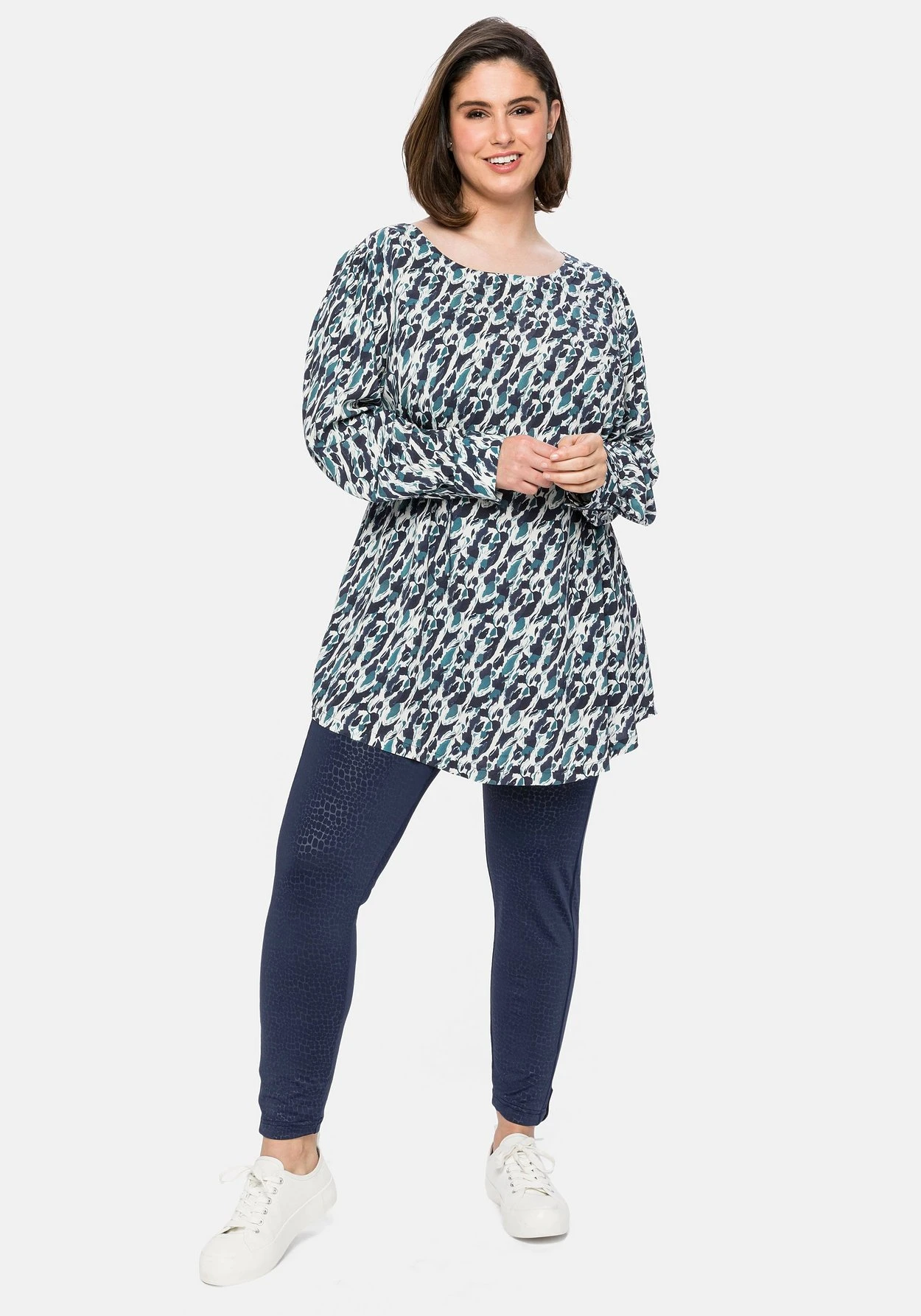 Sheego Leggings Mit Animalprint Und Ziernähten – Bild 5