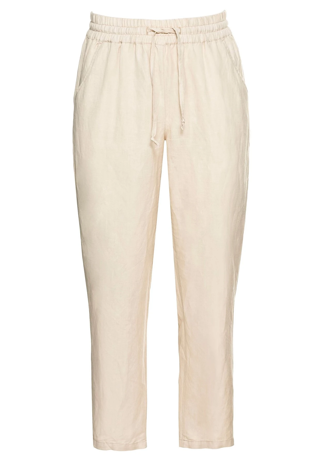 Sheego Leinenhose Mit Elastischem Bund Und Bindeband – Bild 4