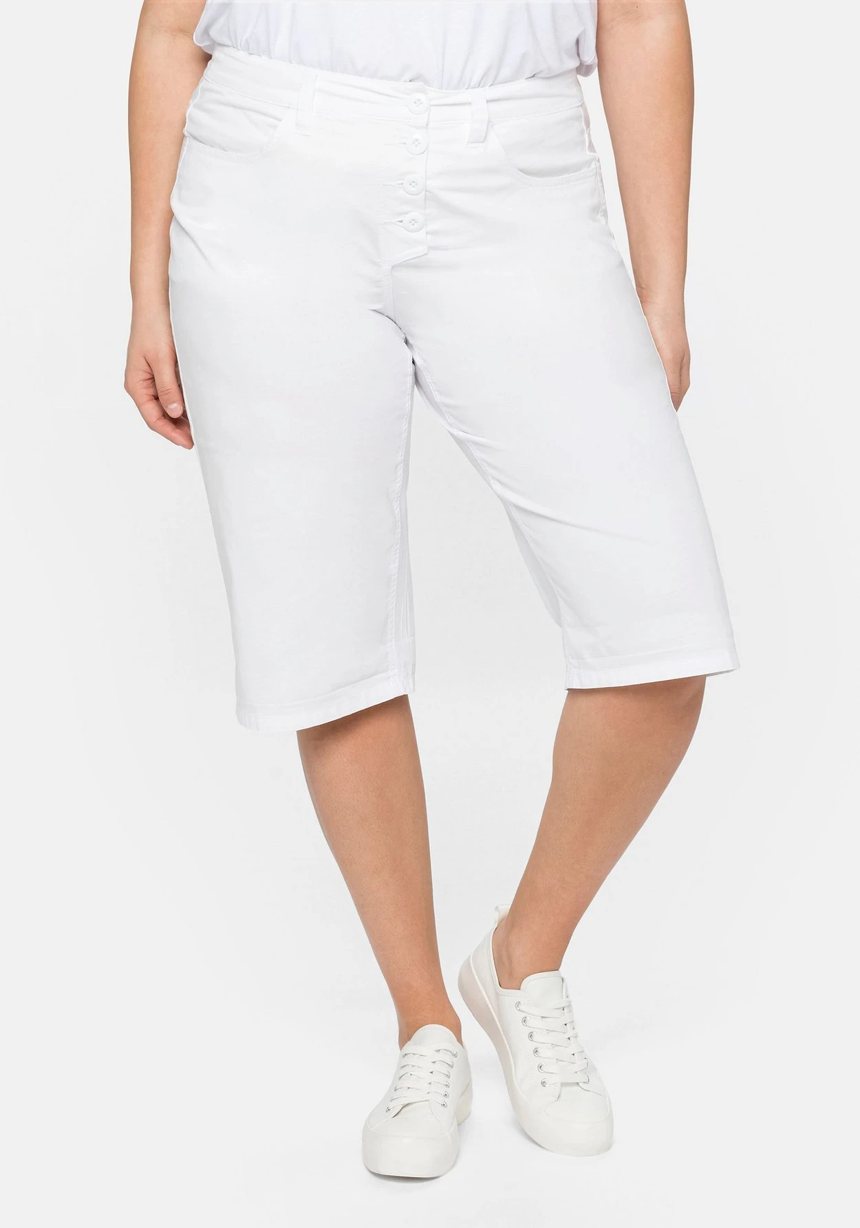 Sheego Bermudas Mit IndividuellemSaumaufschlag – Bild 8