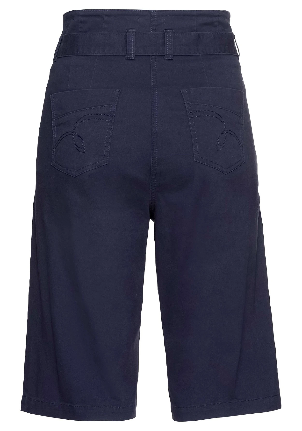 Sheego Twill-Bermudas Mit High-Waist-Bund Und Gürtel – Bild 4