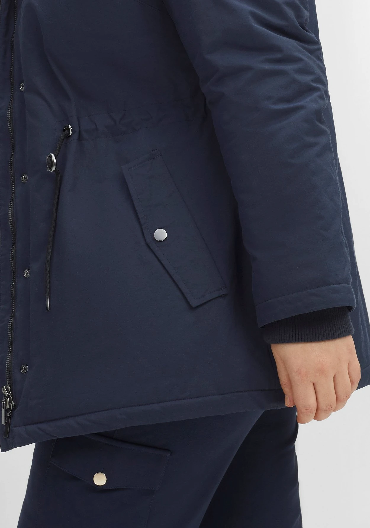 Sheego Longparka Mit Teddyfutter Und Taillen-Tunnelzug – Bild 5