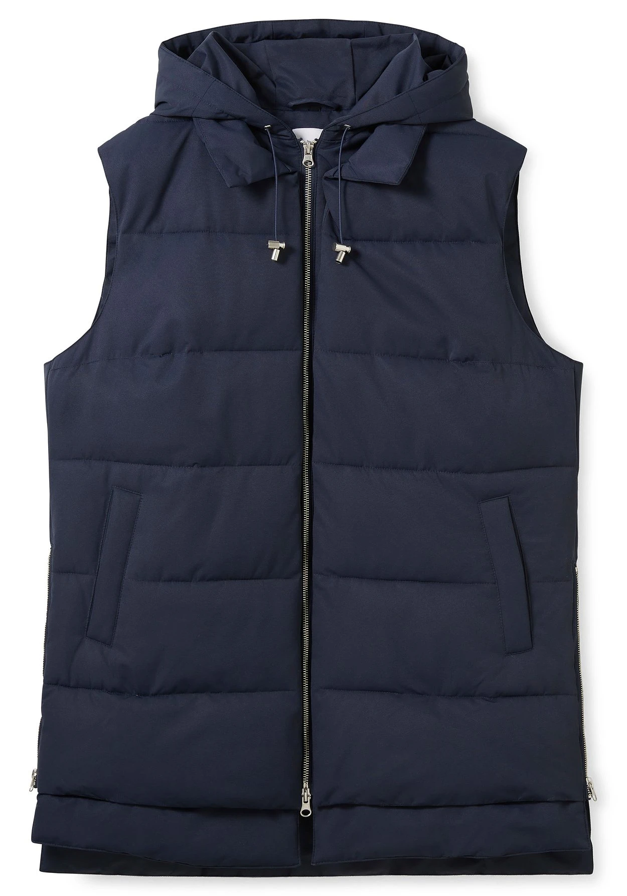 Sheego Lange Steppweste Im Lagenlook, Mit Kapuze – Bild 3