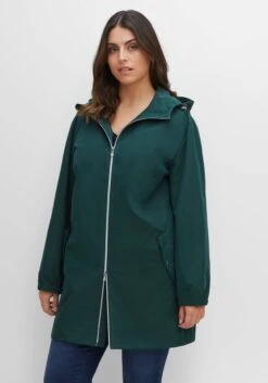 Sheego Outdoorjacke Mit Kapuze, Im Oversized-Schnitt