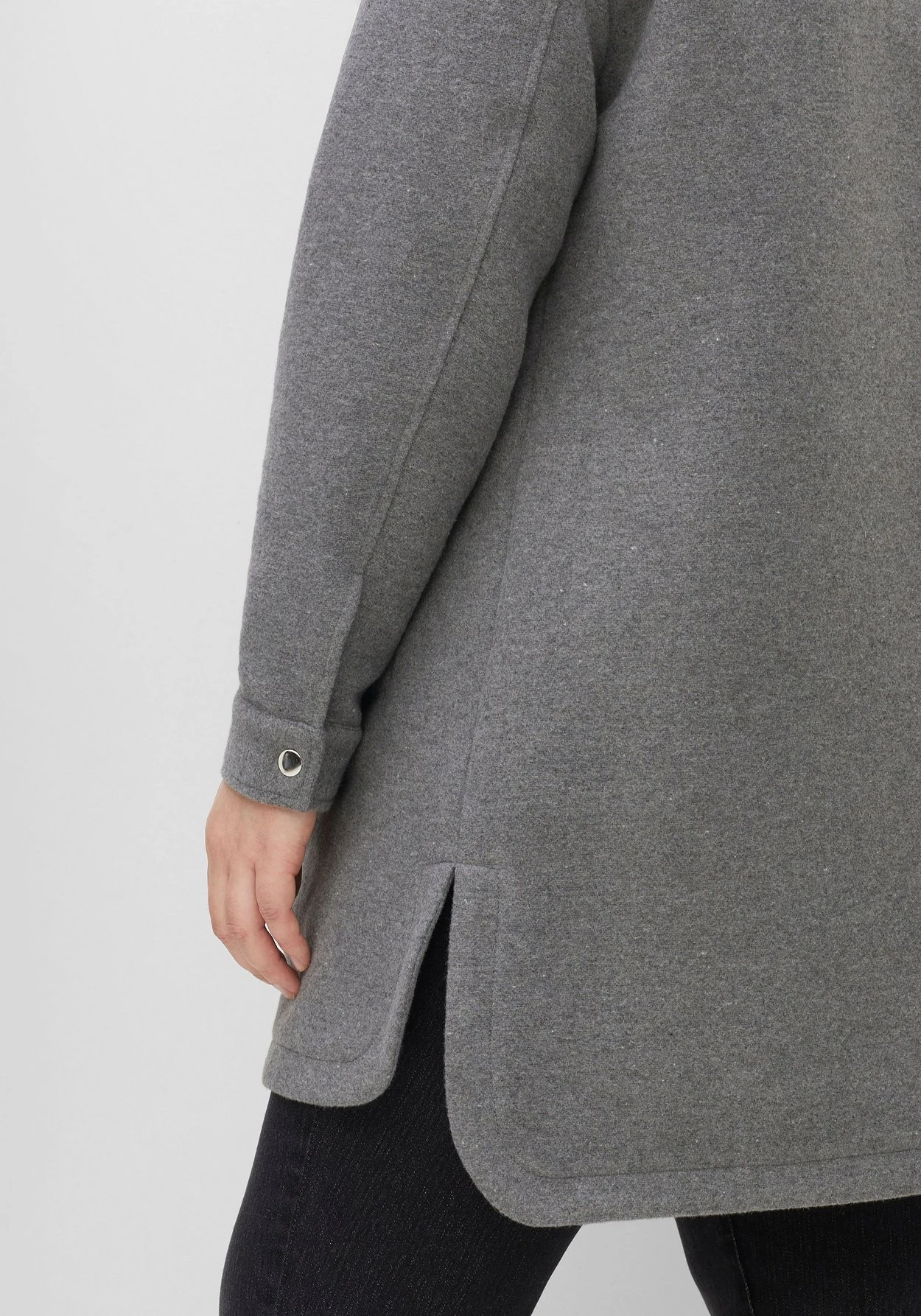 Sheego Langes Shacket Mit Wollanteil – Bild 5