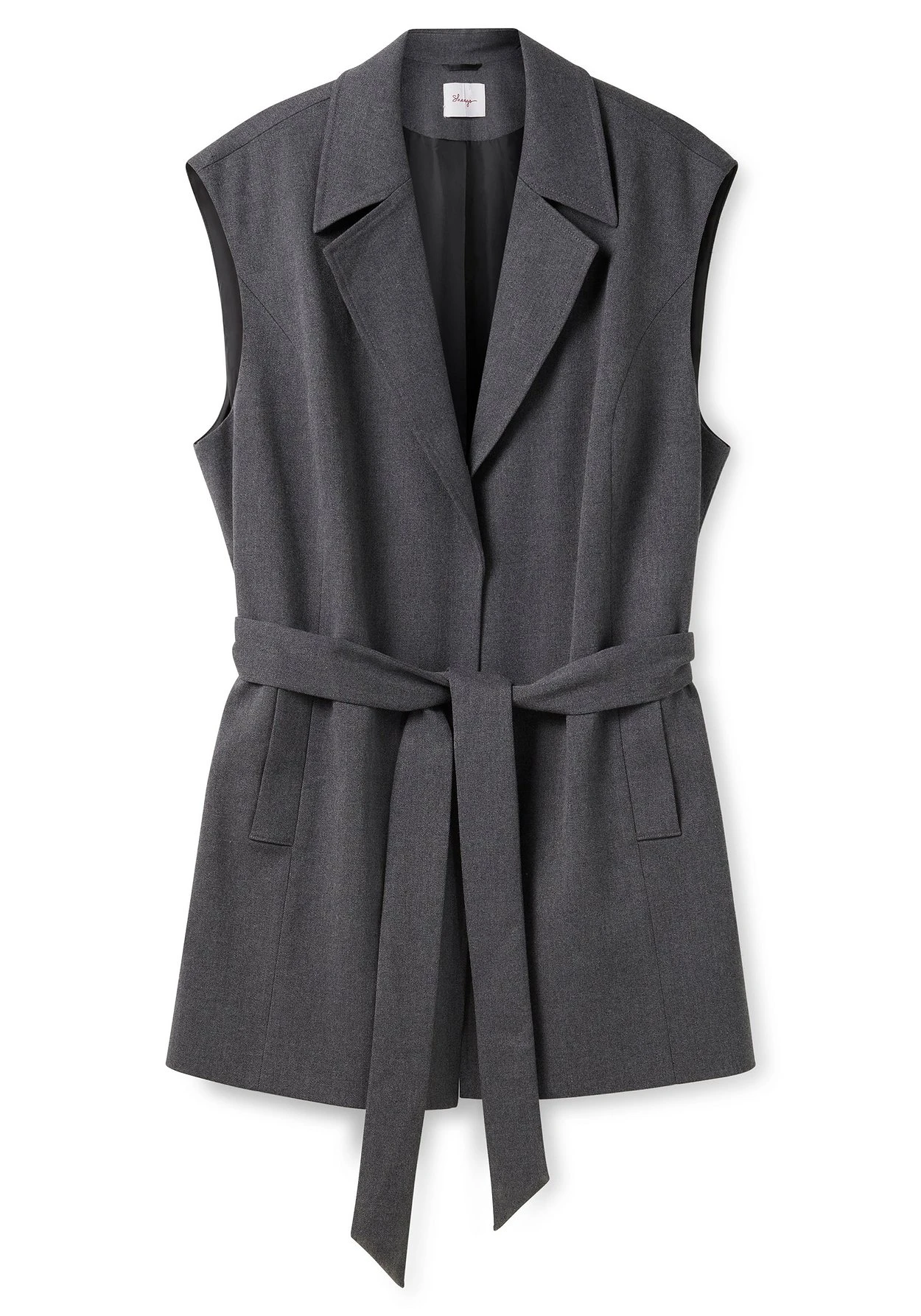 Sheego Longweste Mit Reverskragen Und Bindegürtel – Bild 4