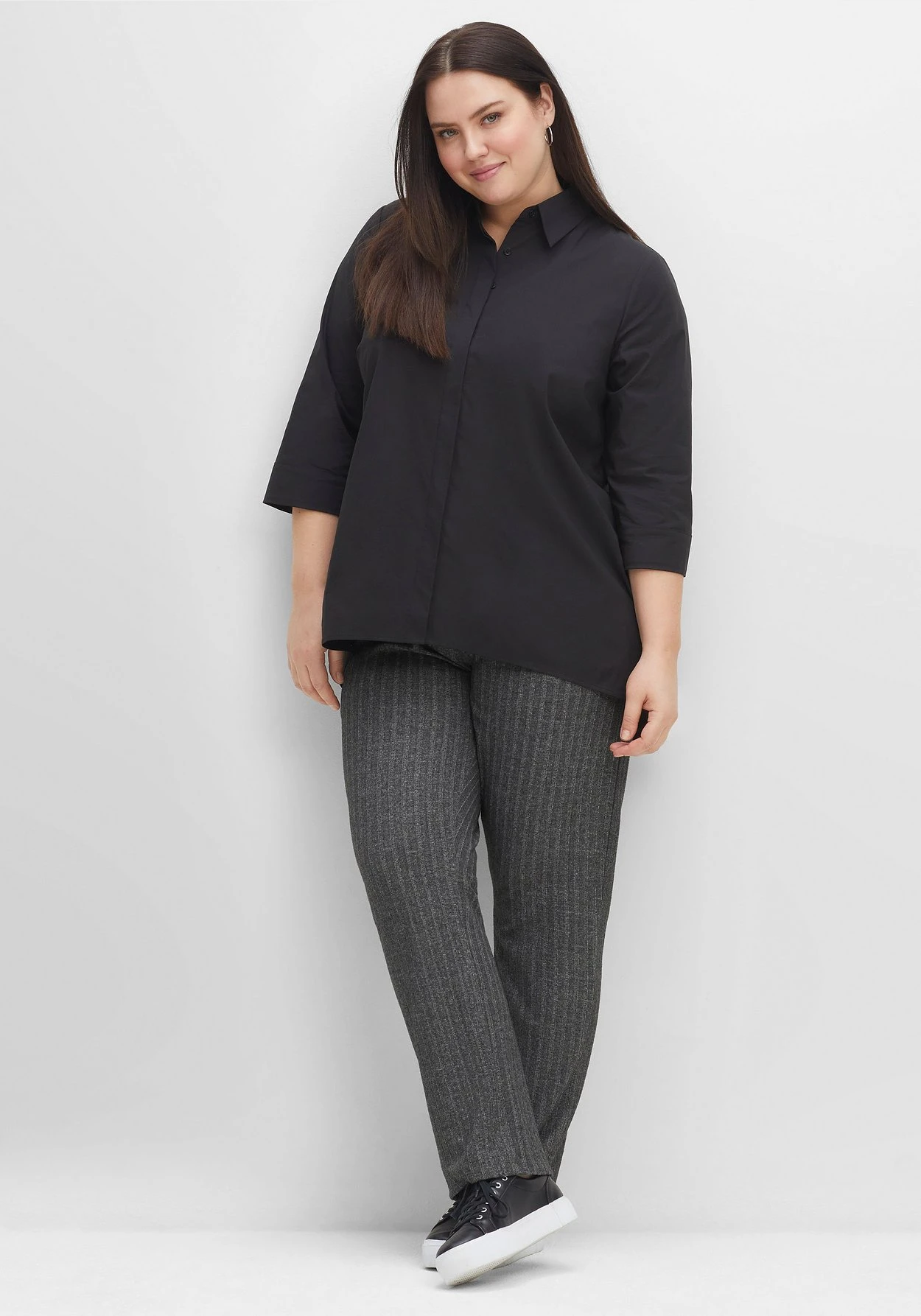 Sheego Schlupfhose In Rippstruktur, Aus Weichem Strick – Bild 5