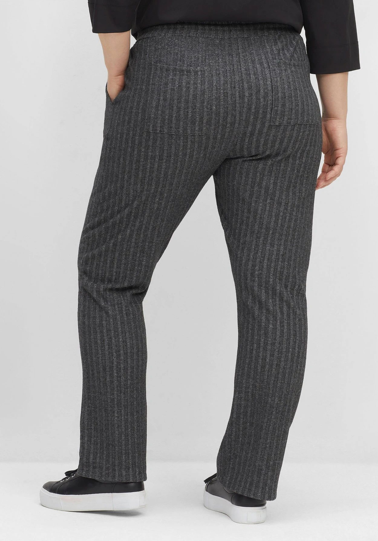 Sheego Schlupfhose In Rippstruktur, Aus Weichem Strick – Bild 3