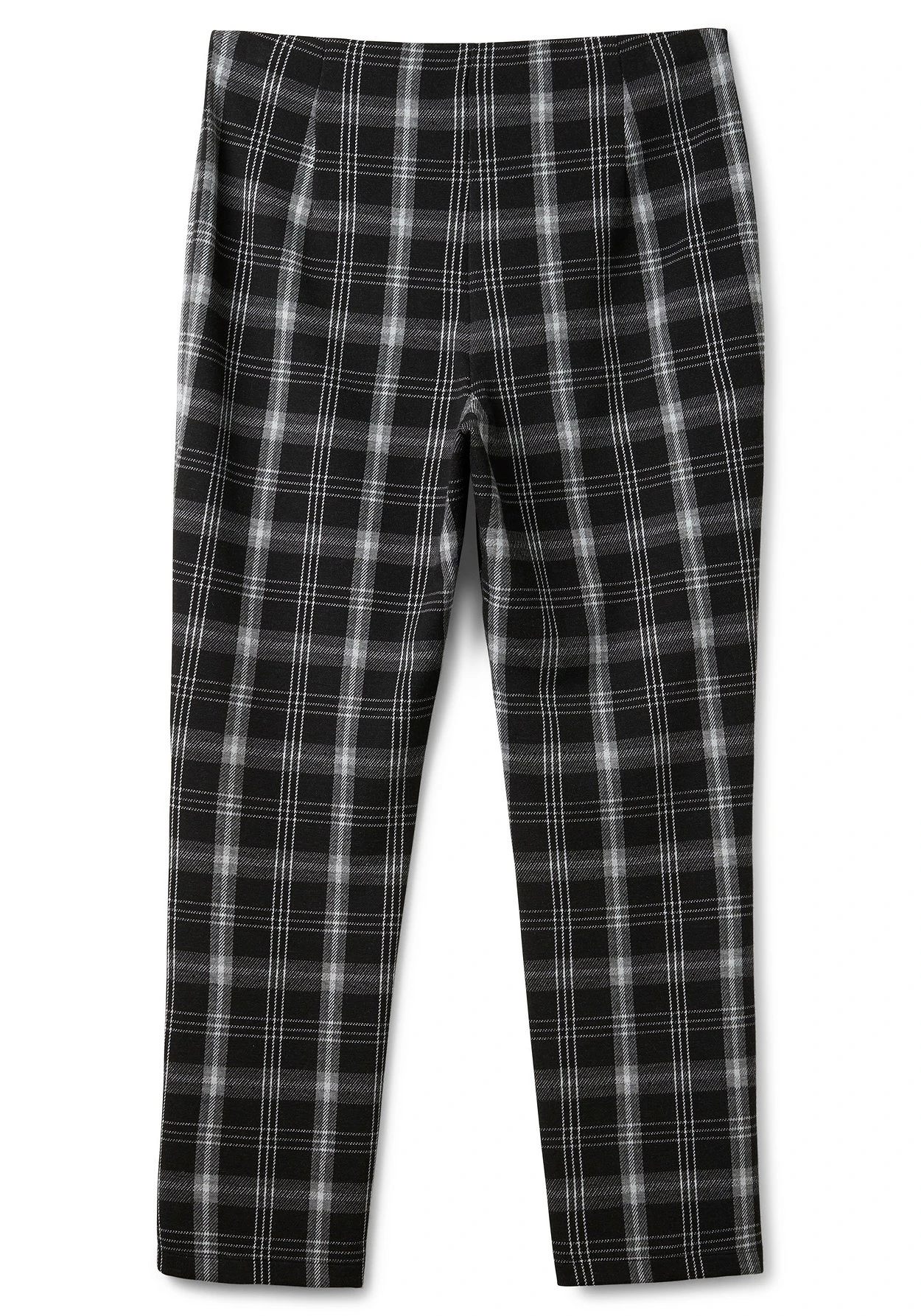 Gerade Hose Im Karomuster, Mit Elastischem Bund – Bild 6