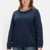 Sheego Sweatshirt Aus Strickfleece, Mit Saum-Tunnelzug