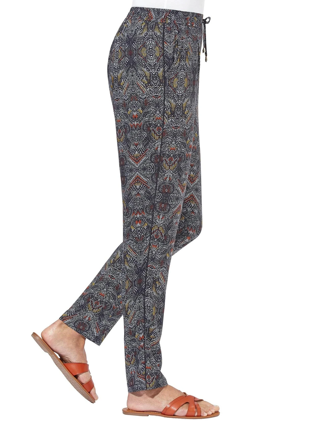 Witt Hose Mit Ethnoprint Und Elastischem Bund – Bild 2