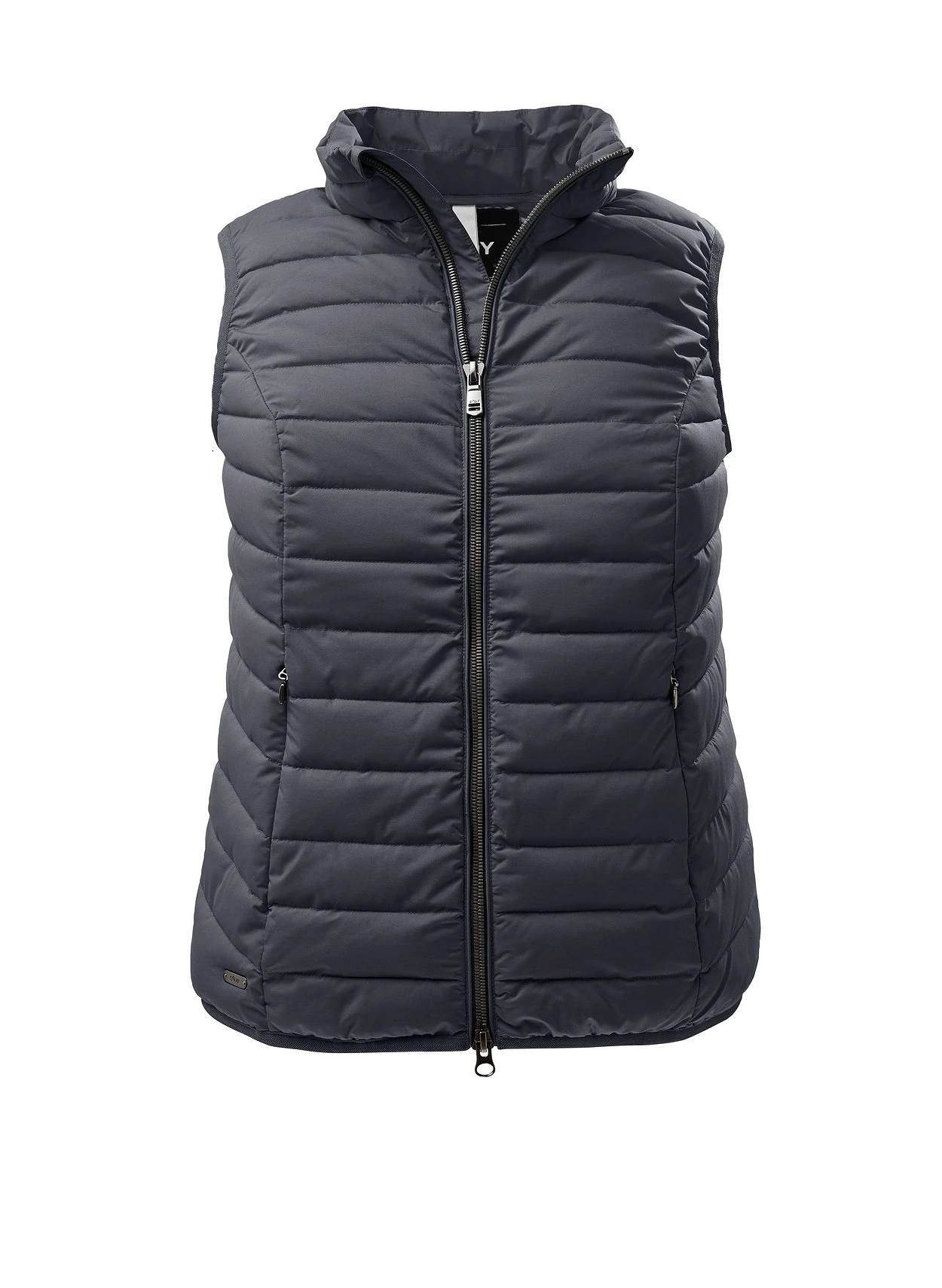 Steppweste Mit Stehkragen Und 2-Wege-Zipper