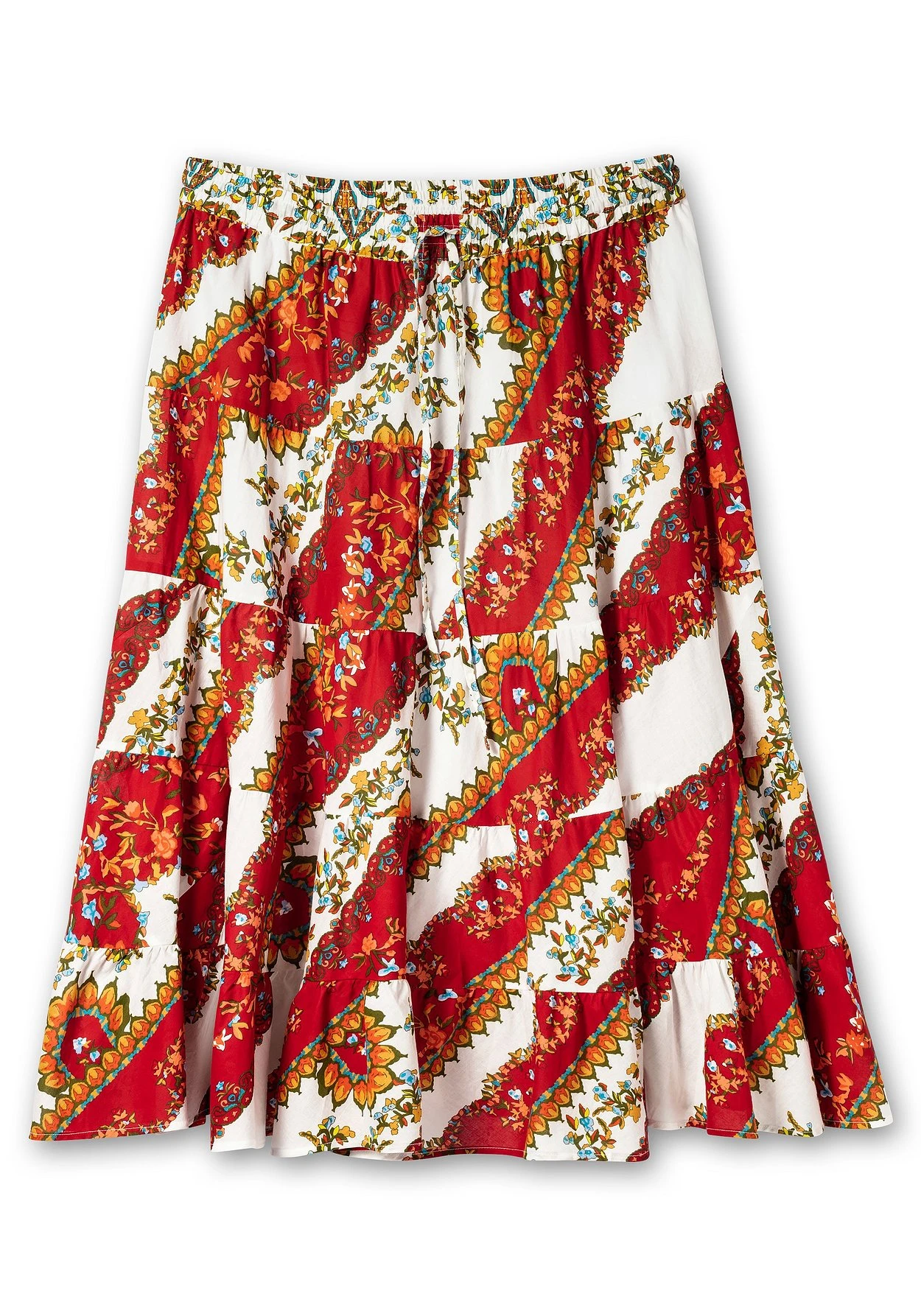 Maxirock Mit Stufen Und Alloverdruck – Bild 4