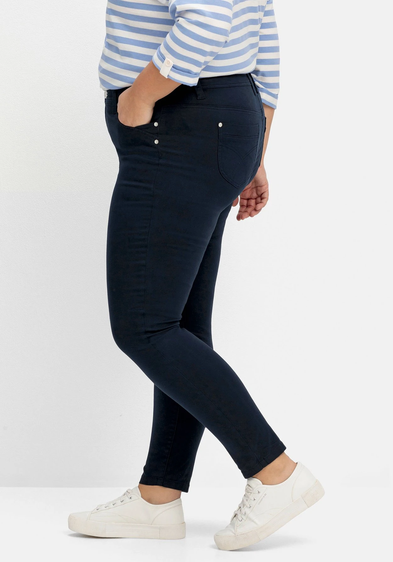 Sheego Extraschmale Twillhose In Curvy-Schnitt SUSANNE – Bild 2