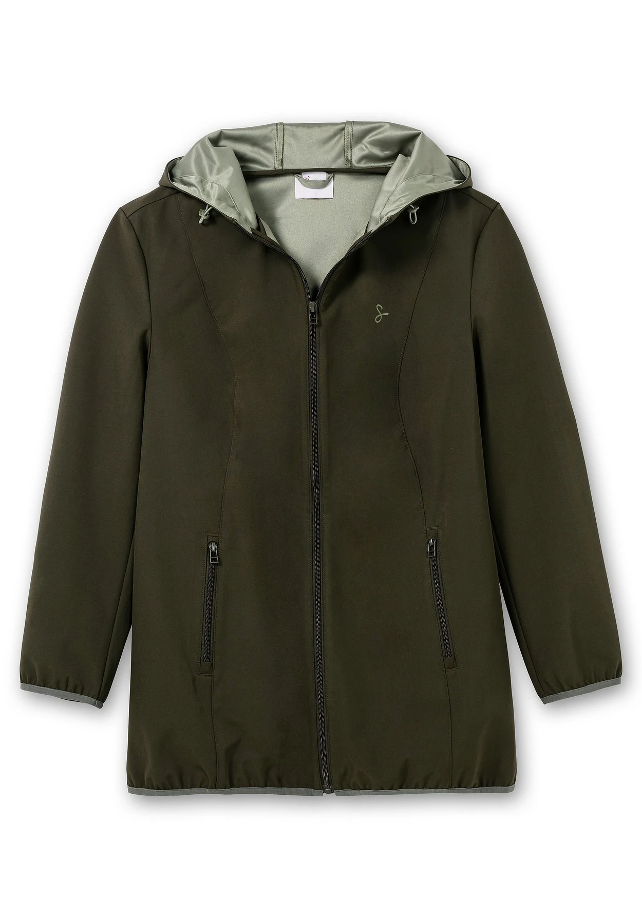Sheego Softshelljacke Mit Kapuze Und Kontrastdetails – Bild 3