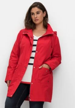 Sheego Outdoor-Parka Mit Abnehmbarer Kapuze