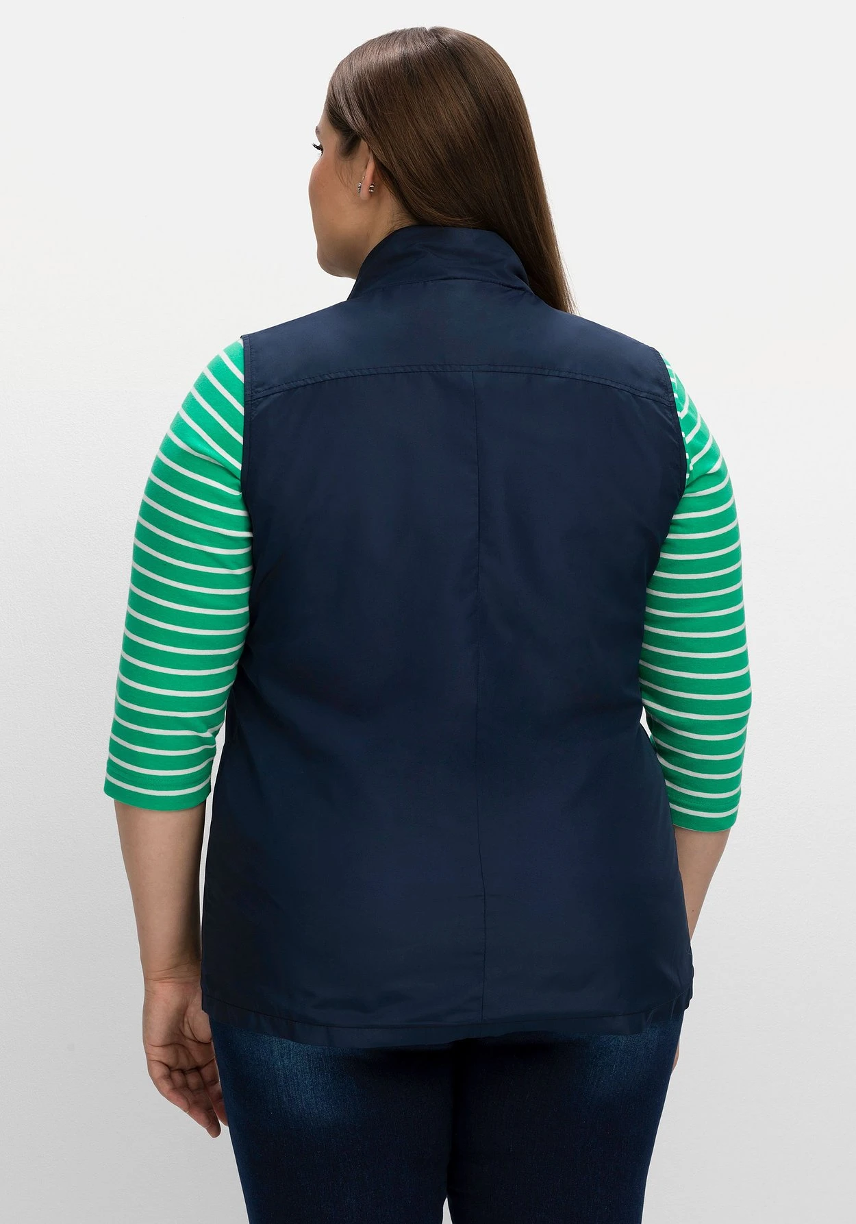 Sheego Weste Mit Stehkragen Und Kontrastdetails – Bild 2