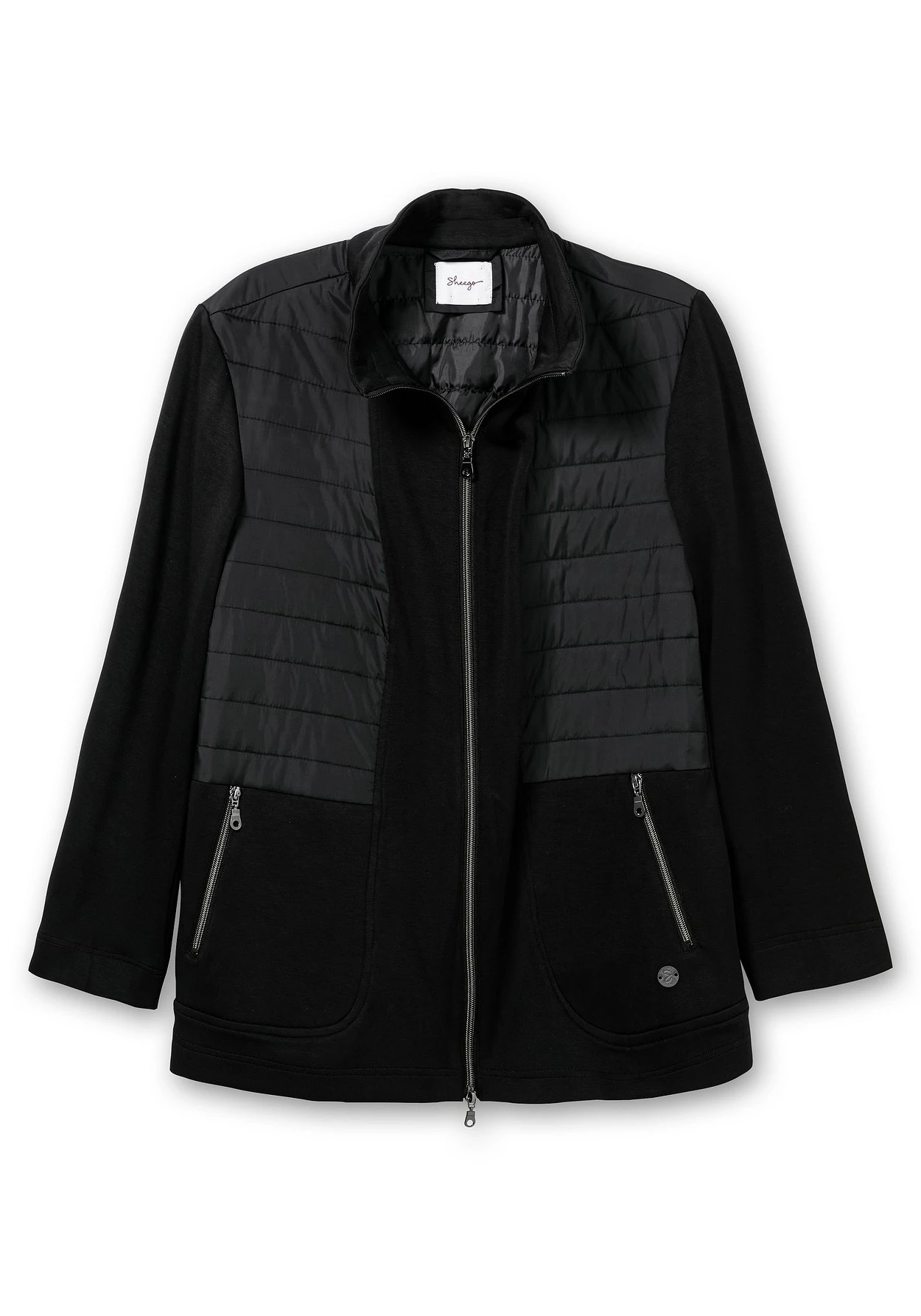 Sheego Leichte Jerseyjacke Mit Gesteppten Partien – Bild 3