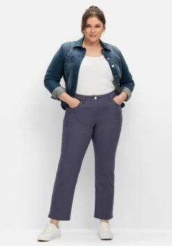 Sheego Gerade Twillhose In Knöchelbedeckender Länge