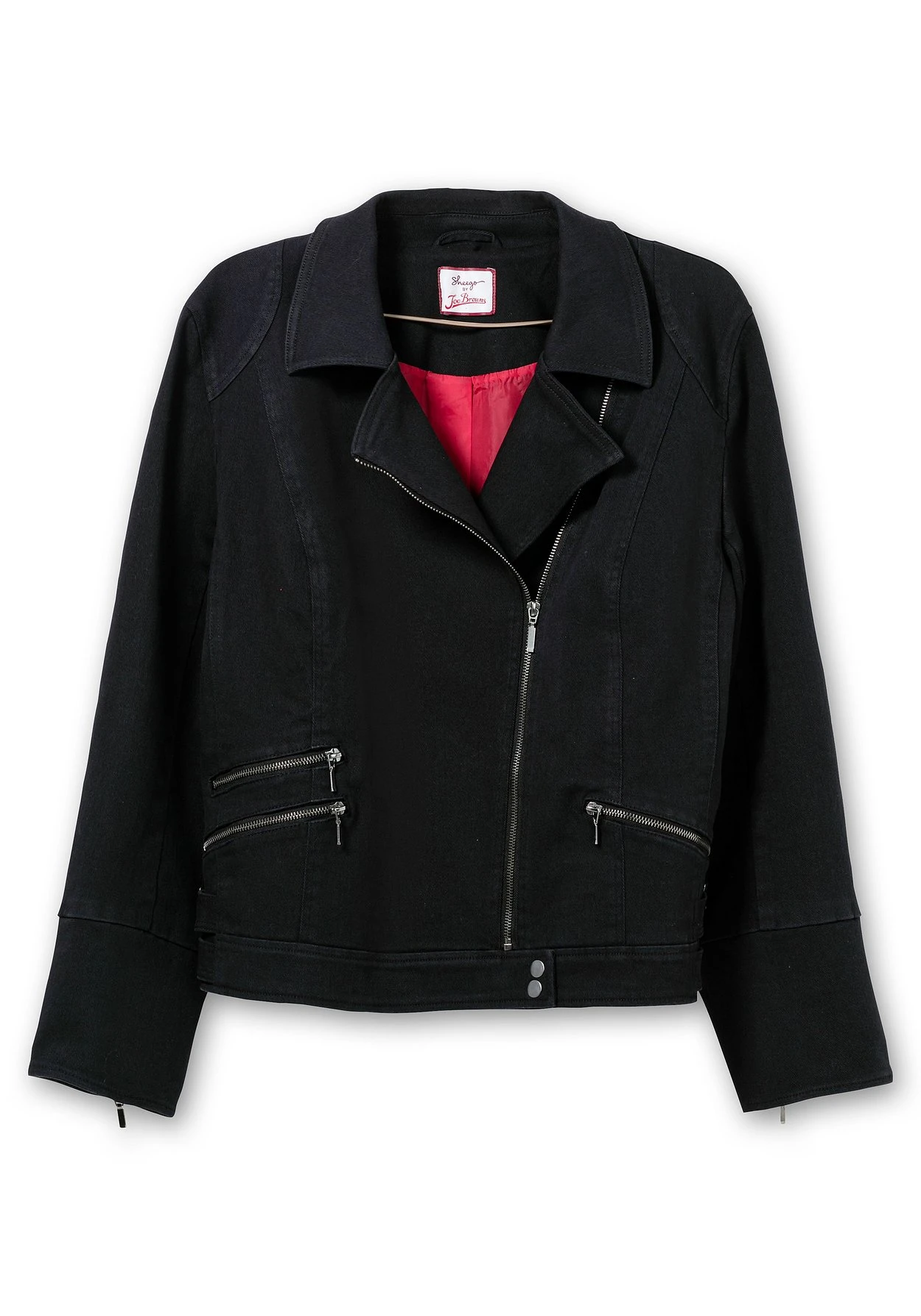 Twilljacke Im Biker-Stil, Mit Besticktem Rücken – Bild 4