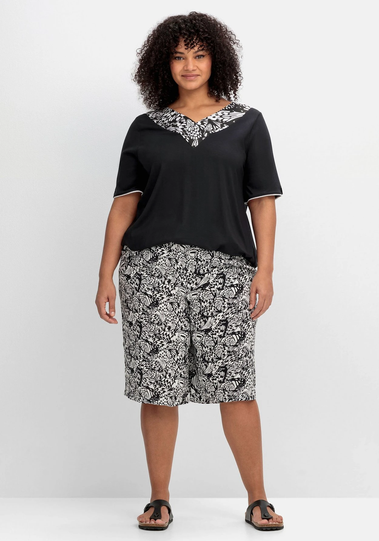 Sheego Weite Bermudas Mit Gummibund