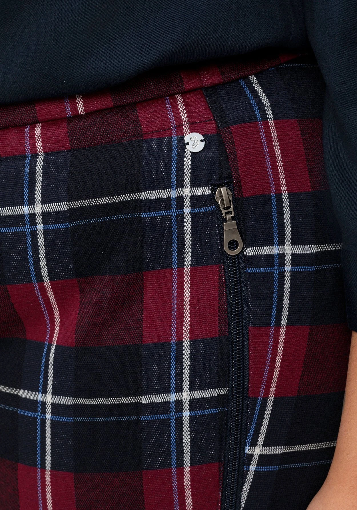 Sheego Karo-Joggpants Mit Stretchbund Und Bindeband – Bild 6